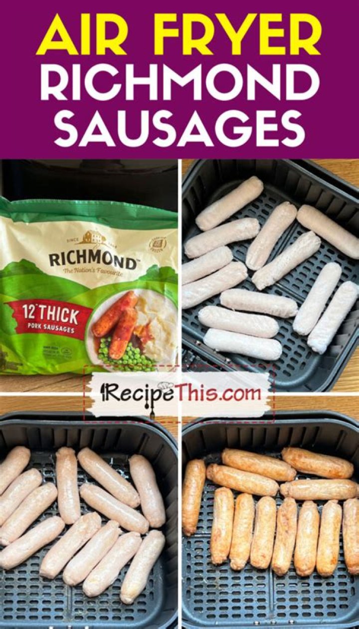 Can I air fry frozen sausages?
