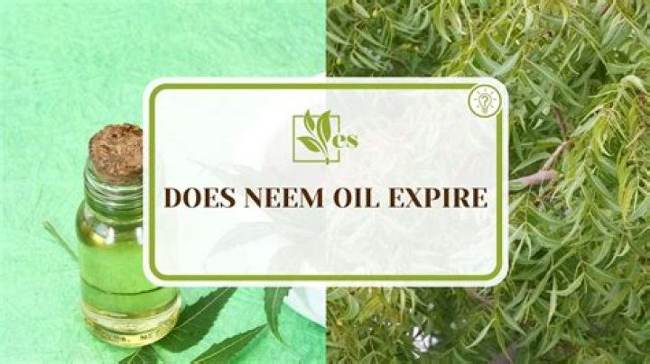 Does neem oil expire?