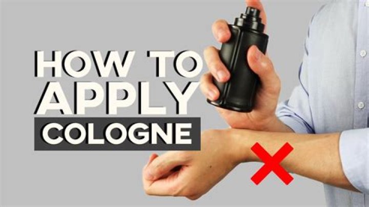 How do you apply cologne to a dog?