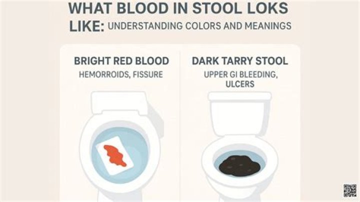 How does blood look like in stool?