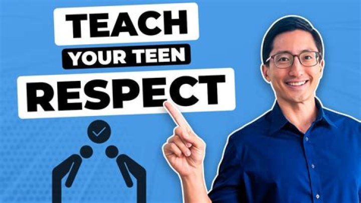 Is it too late to teach a teenager respect?
