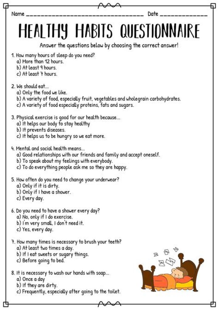 What are some good health questions?
