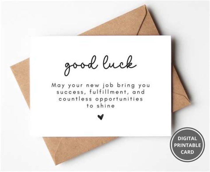 What do you write in a good luck card?