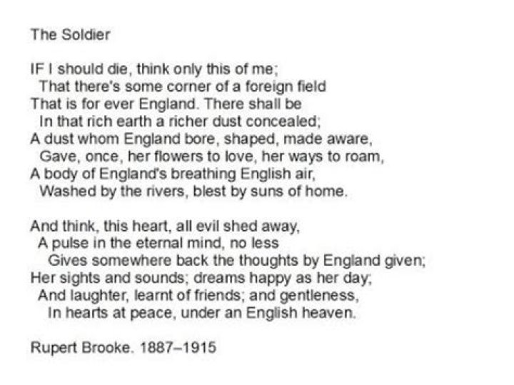 What does i A dust whom England bore refer to?